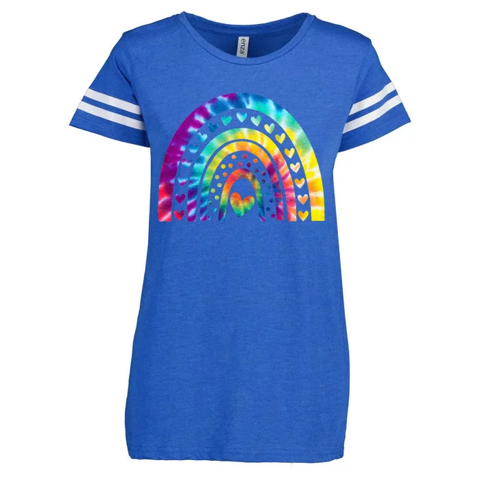 PEACE SIGN LOVE 60s 70s Tie Dye Hippie Costume Enza Ladies Jersey Football T-Shirt