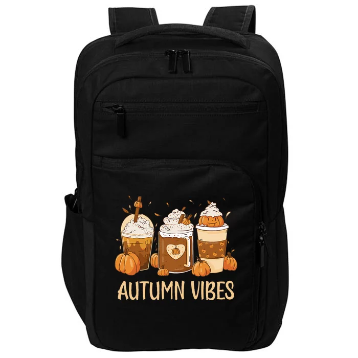 Pumpkin Spice Latte Fall Autumn Vibes Pumpkin Spice Coffee Impact Tech Backpack