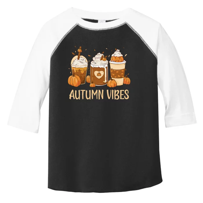 Pumpkin Spice Latte Fall Autumn Vibes Pumpkin Spice Coffee Toddler Fine Jersey T-Shirt