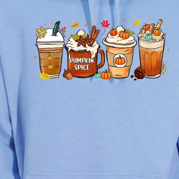 Pumpkin Spice Latte Fall Coffee Pumpkin SpiceThanksgiving Unisex Surf Hoodie