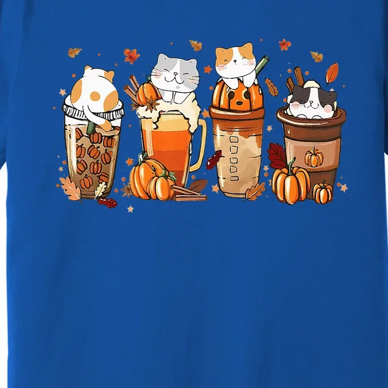 Pumpkin Spice Latte Costume For Cats Lover Premium T-Shirt