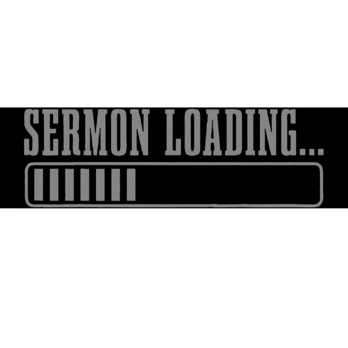 Pastor Sermon Loading Funny Preacher Bible Christian Faith Bumper Sticker