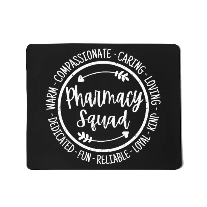 Pharmacy Squad Life Pharmacist Rx Tech Appreciation Vintage Mousepad