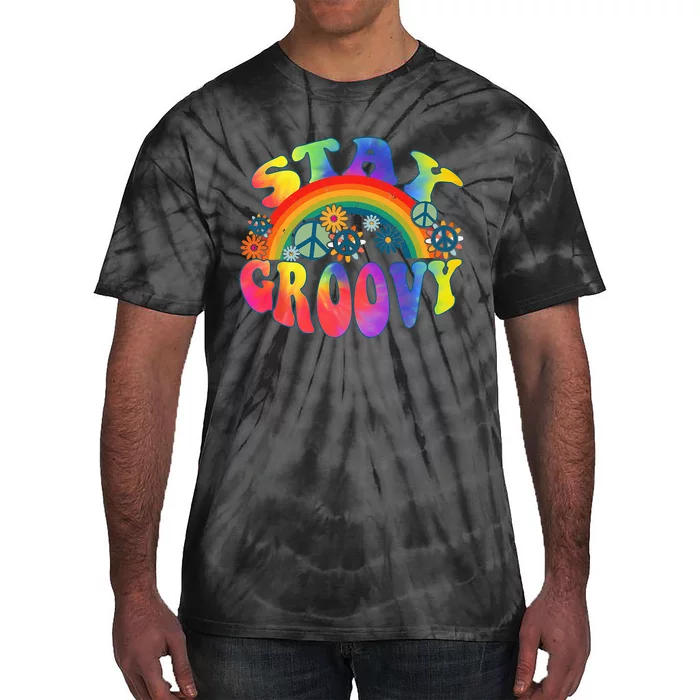 PEACE SIGN LOVE 60s 70s Tie Dye Hippie Halloween Costume Tie-Dye T-Shirt