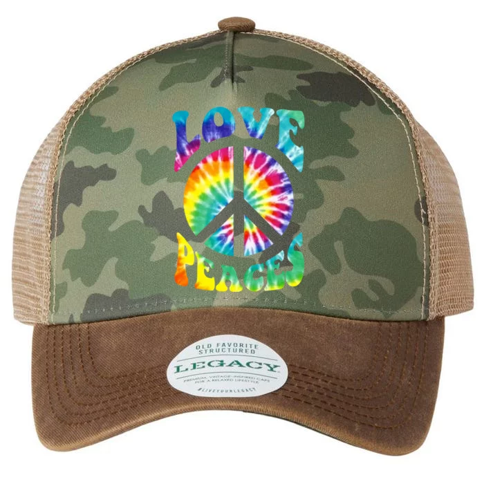 Peace Sign Love 60S 70S Tie Dye Hippie Costume Legacy Tie Dye Trucker Hat