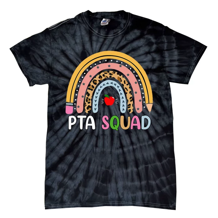 PTA Squad Leopard Rainbow Physical Therapist Assistant PTA Tie-Dye T-Shirt