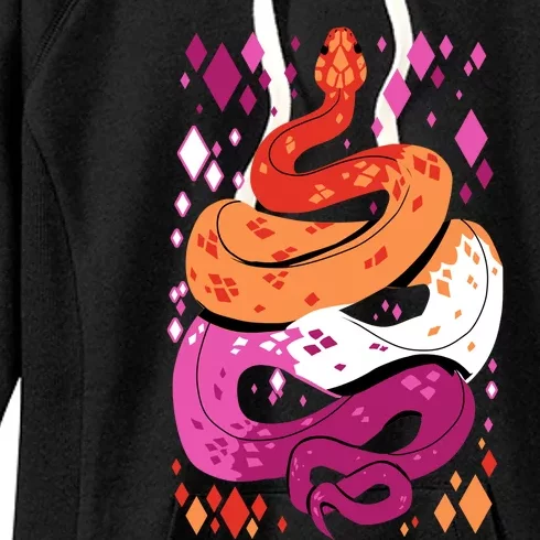 Pride Snakes Lesbian Gay Lgbt Women's Fleece Hoodie