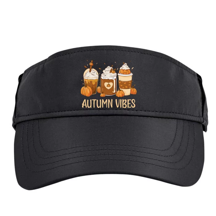 Pumpkin Spice Latte Fall Autumn Vibes Pumpkin Spice Coffee Adult Drive Performance Visor