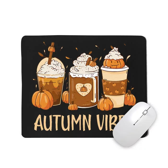 Pumpkin Spice Latte Fall Autumn Vibes Pumpkin Spice Coffee Mousepad