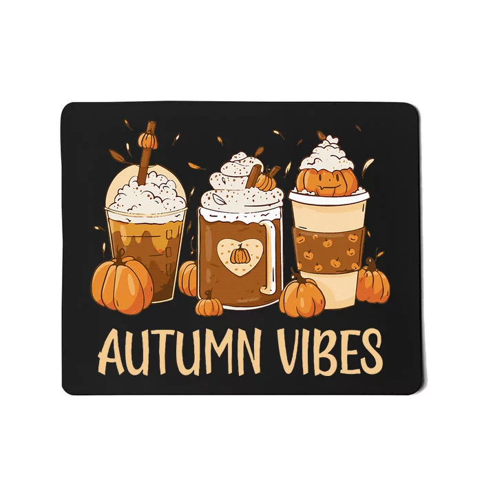 Pumpkin Spice Latte Fall Autumn Vibes Pumpkin Spice Coffee Mousepad