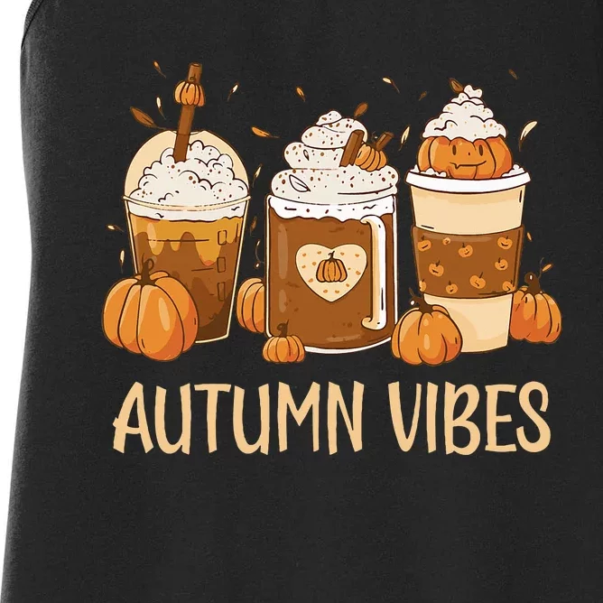 Pumpkin Spice Latte Fall Autumn Vibes Pumpkin Spice Coffee Women's Racerback Tank