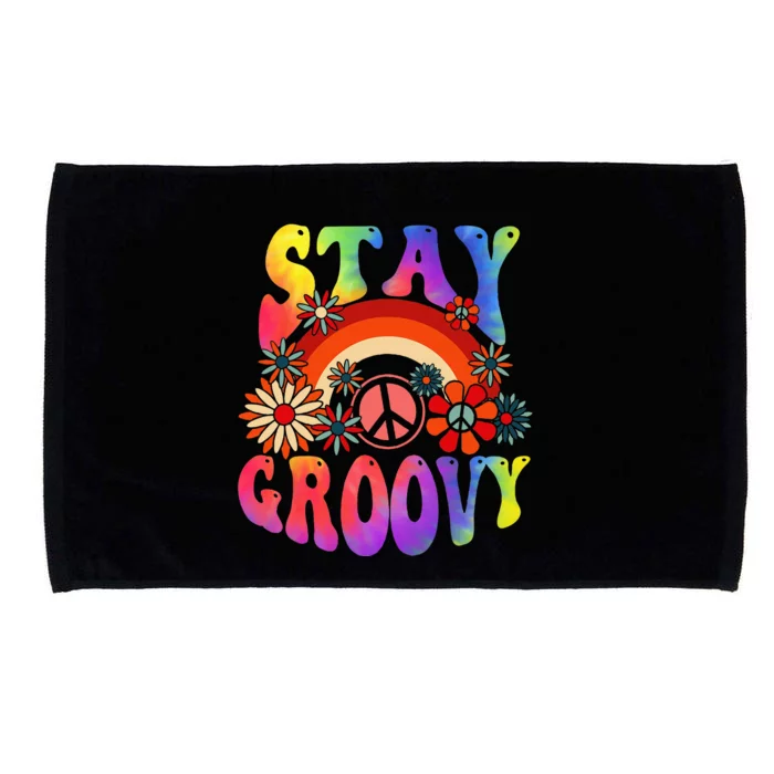 Peace Sign Love Tie Dye Hippie Halloween Costume Microfiber Hand Towel