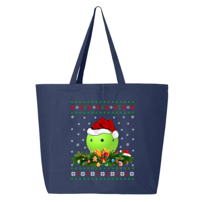 Pickleball Sports Lover Xmas Santa Ugly Pickleball Christmas Meaningful Gift 25L Jumbo Tote