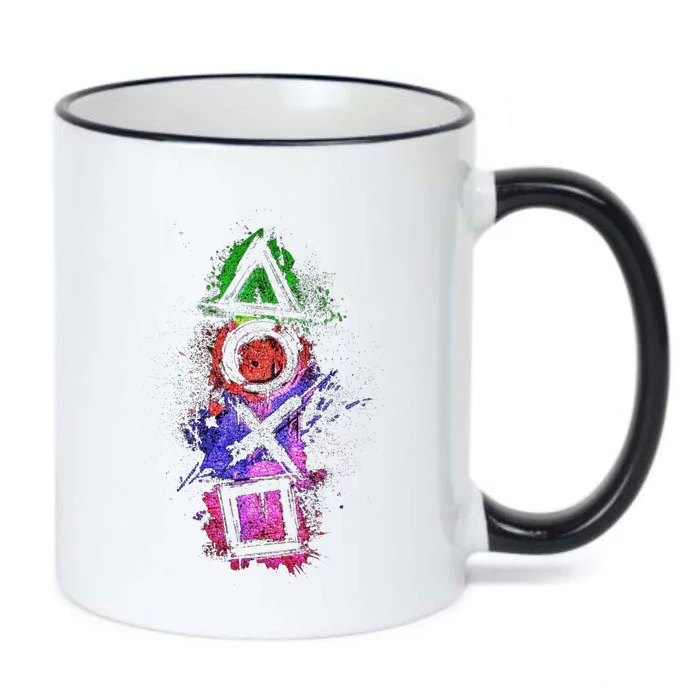 Playstation Symbol Logo Black Color Changing Mug