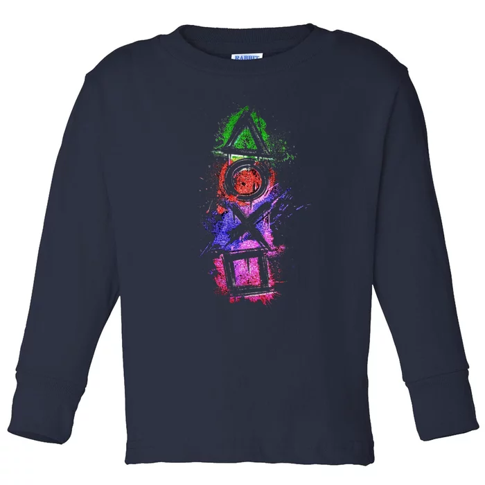 Playstation Symbol Logo Toddler Long Sleeve Shirt