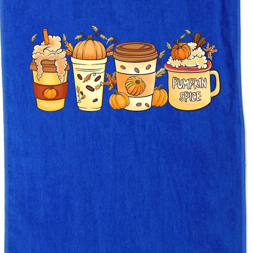 Pumpkin Spice Latte Fall Coffee Warm Cozy Fall Season Platinum Collection Golf Towel