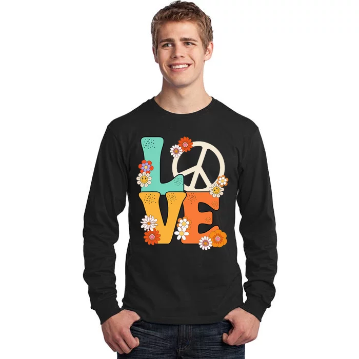 Peace Sign Love 60 s 70s Outfits For Tall Long Sleeve T-Shirt