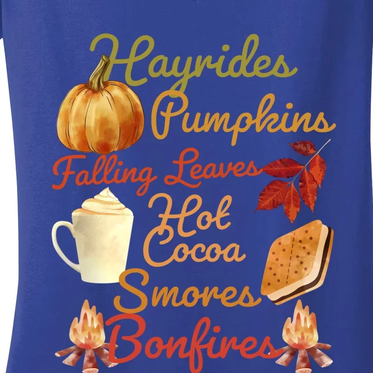 Pumpkin Spice Latte Halloween Fall Coffee Horror Movie Lover Gift Women's V-Neck T-Shirt