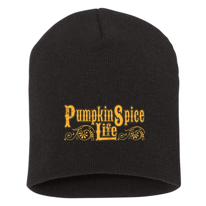 Pumpkin Spice Life Short Acrylic Beanie