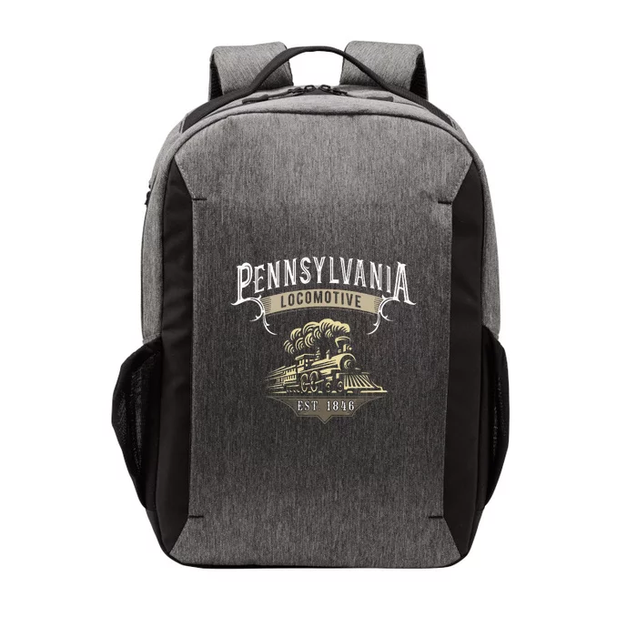 Pennsylvania Steam Locomotive Train Vector Backpack