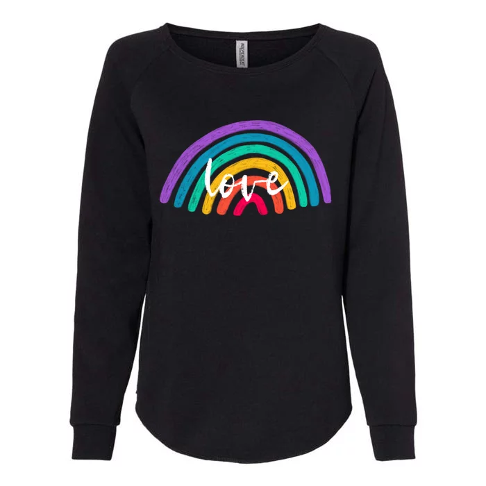 Pride Stuff Lgbtq Rainbow Equality Love Equal Rights Design Gift Womens California Wash Sweatshirt