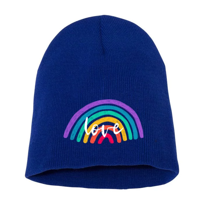 Pride Stuff Lgbtq Rainbow Equality Love Equal Rights Design Gift Short Acrylic Beanie