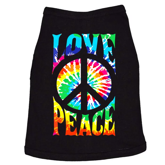 Peace Sign Love 60S 70S Tie Dye Hippie Costume Doggie Tank