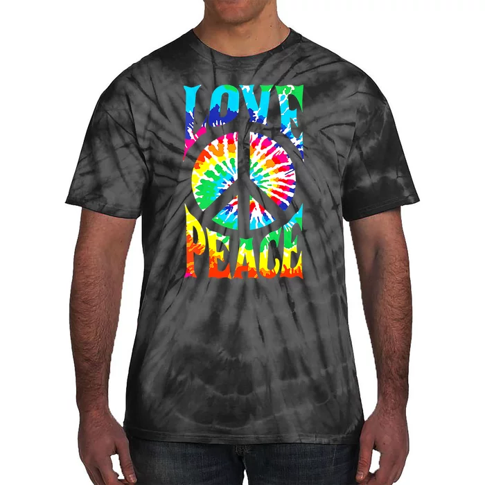 Peace Sign Love 60S 70S Tie Dye Hippie Costume Tie-Dye T-Shirt