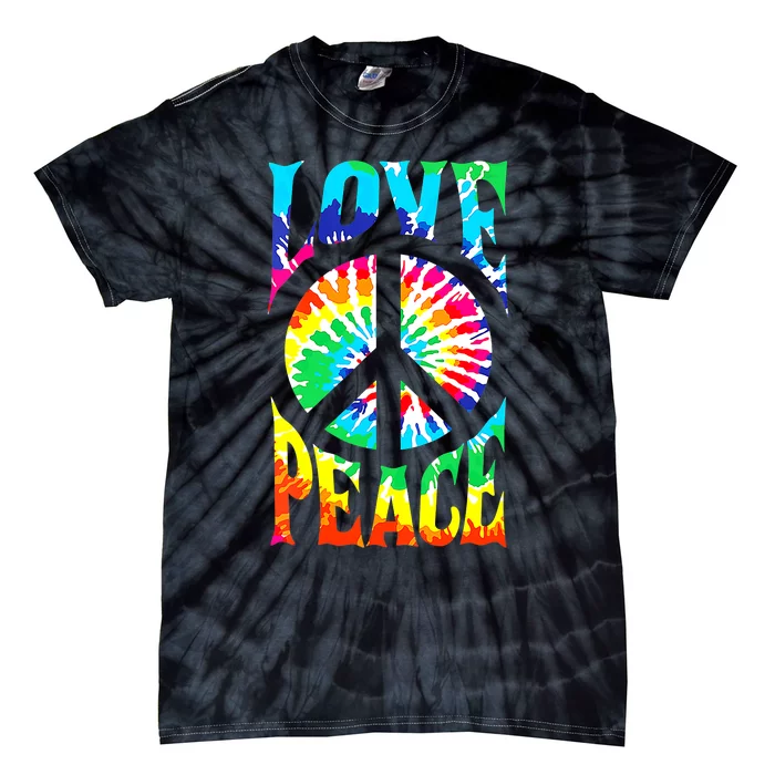 Peace Sign Love 60S 70S Tie Dye Hippie Costume Tie-Dye T-Shirt