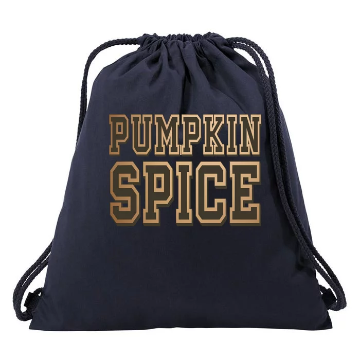 Pumpkin Spice Lover Fall Drawstring Bag