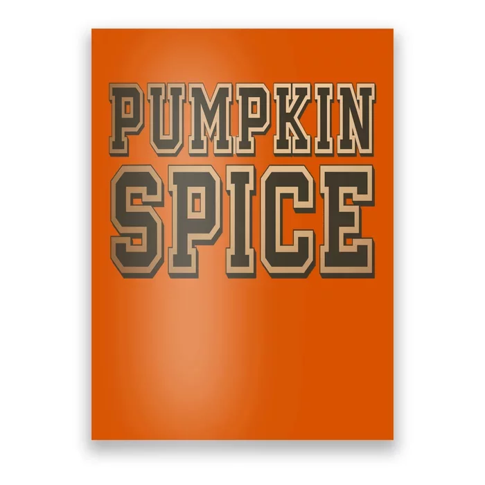 Pumpkin Spice Lover Fall Poster