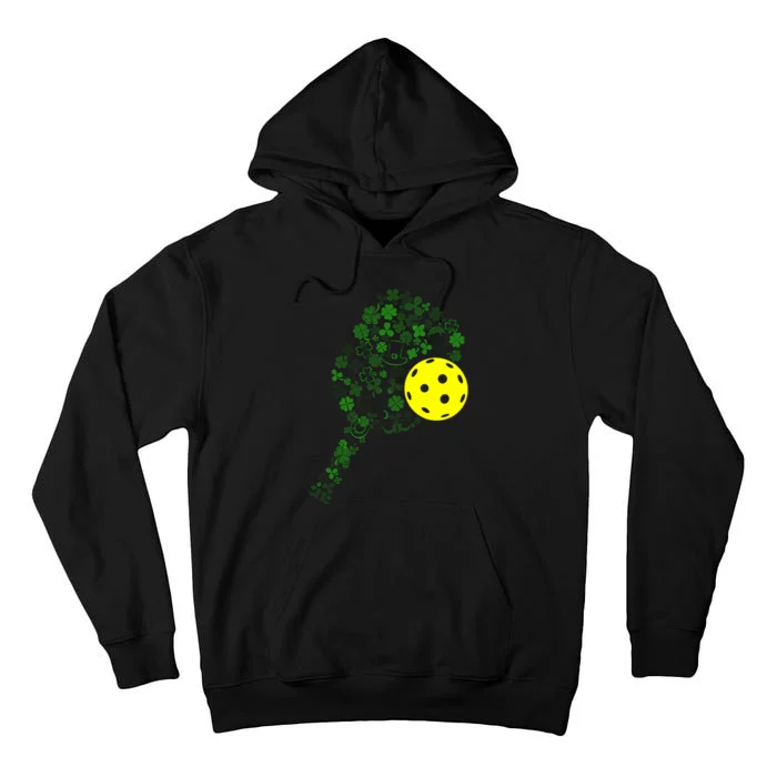 Pickleball Shamrock Leaf St Patrick Day Pickleball Player Tall Hoodie