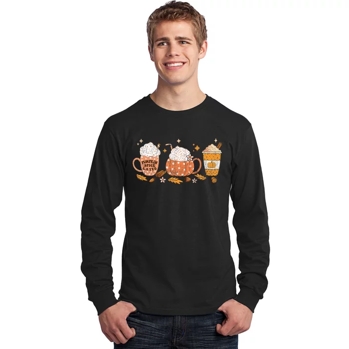 Pumpkin Spice Latte Fall Vibes Autumn Pumpkin Spice Coffee Long Sleeve Shirt