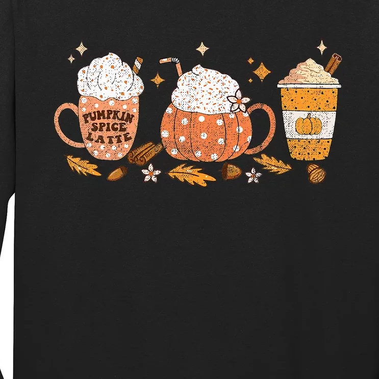 Pumpkin Spice Latte Fall Vibes Autumn Pumpkin Spice Coffee Long Sleeve Shirt