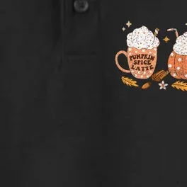 Pumpkin Spice Latte Fall Vibes Autumn Pumpkin Spice Coffee Dry Zone Grid Performance Polo