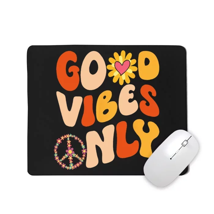 PEACE SIGN LOVE 60s 70s Tie Dye Hippie Halloween Costume Mousepad