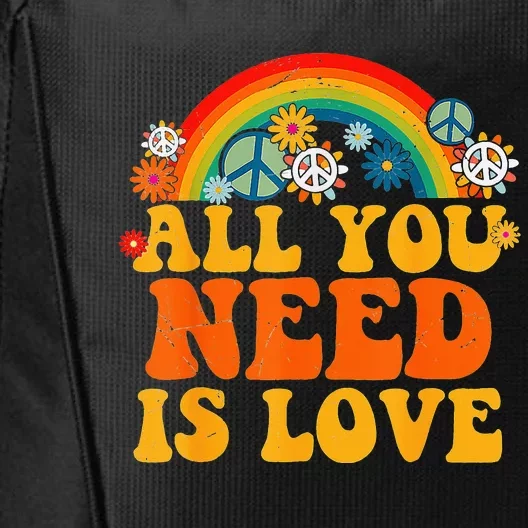 PEACE SIGN LOVE 60s 70s Tie Dye Hippie Halloween Costume City Backpack