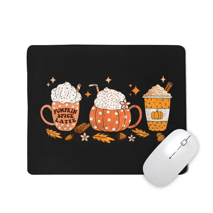 Pumpkin Spice Latte Fall Vibes Autumn Pumpkin Spice Coffee Mousepad