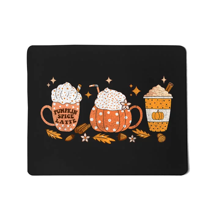 Pumpkin Spice Latte Fall Vibes Autumn Pumpkin Spice Coffee Mousepad