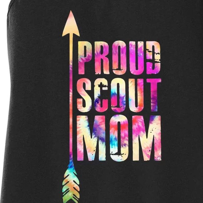 Proud Scout Mom Parent Mother Of Club Women's Racerback Tank