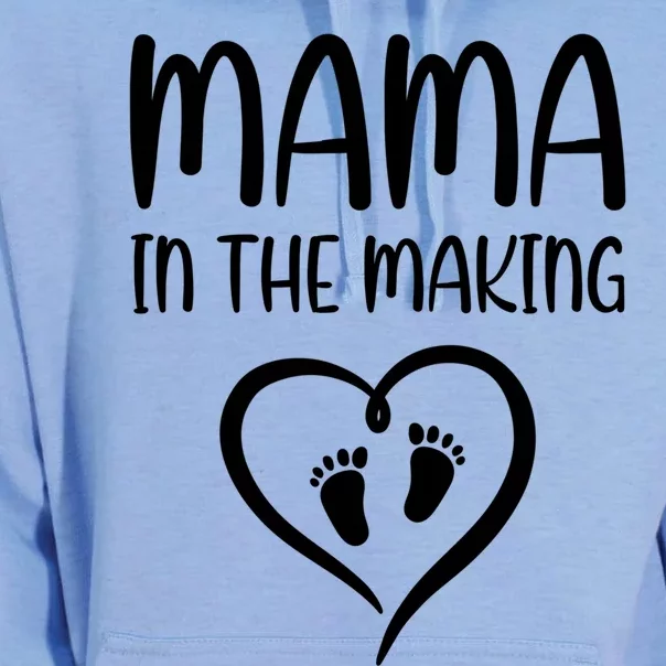 Pregnancy Saying Mama In The Making Funny Gift Unisex Surf Hoodie