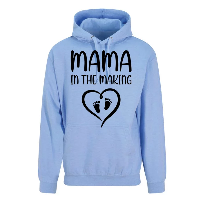 Pregnancy Saying Mama In The Making Funny Gift Unisex Surf Hoodie