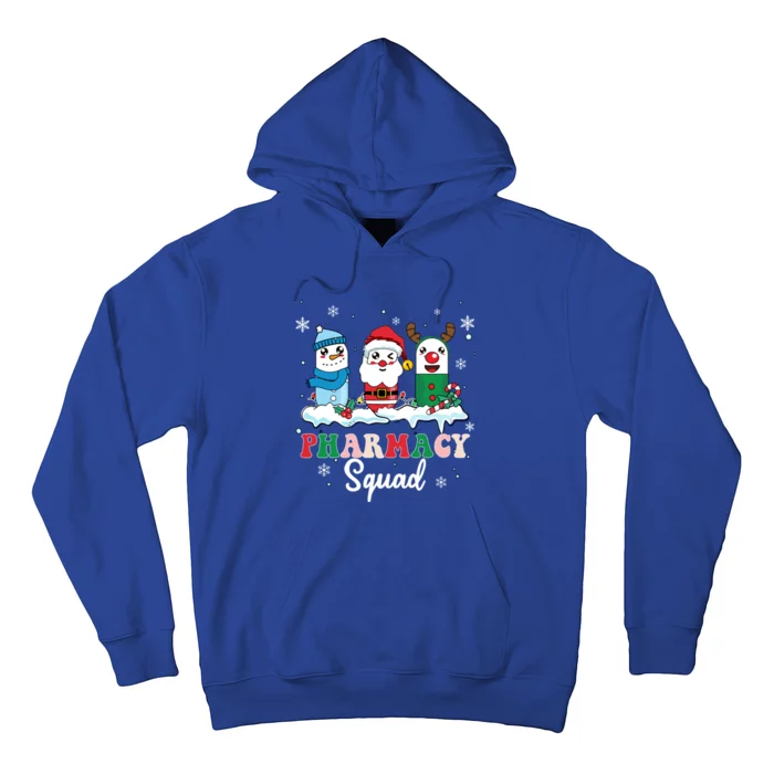 Pharmacy Squad Medicine Pills With Santa Snow Reindeer Meaningful Gift Hoodie