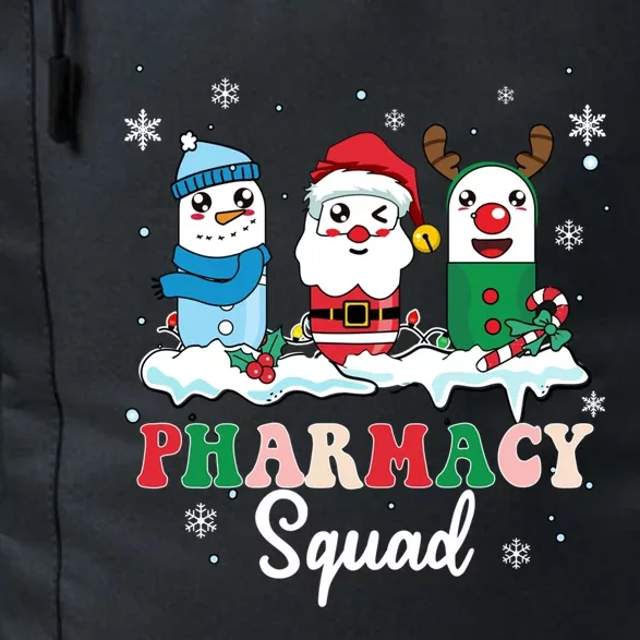 Pharmacy Squad Medicine Pills With Santa Snow Reindeer Meaningful Gift Daily Commute Backpack