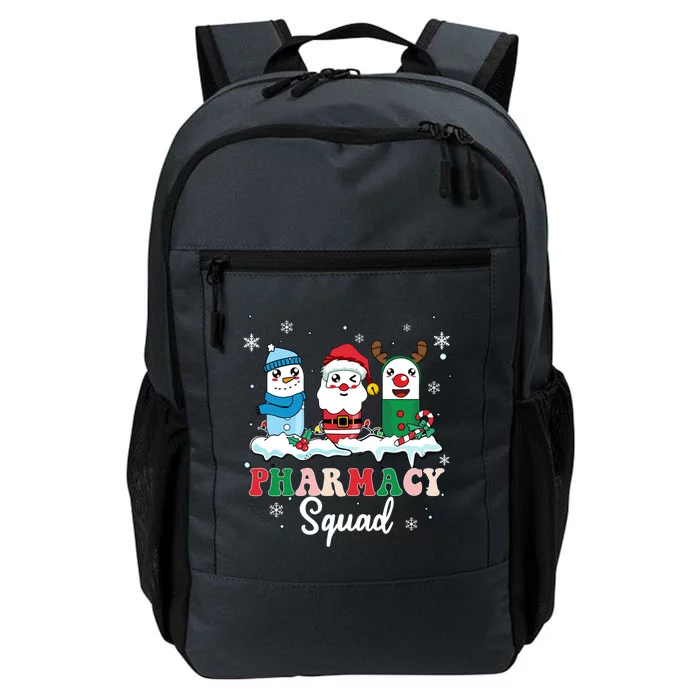 Pharmacy Squad Medicine Pills With Santa Snow Reindeer Meaningful Gift Daily Commute Backpack