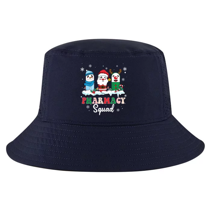 Pharmacy Squad Medicine Pills With Santa Snow Reindeer Meaningful Gift Cool Comfort Performance Bucket Hat