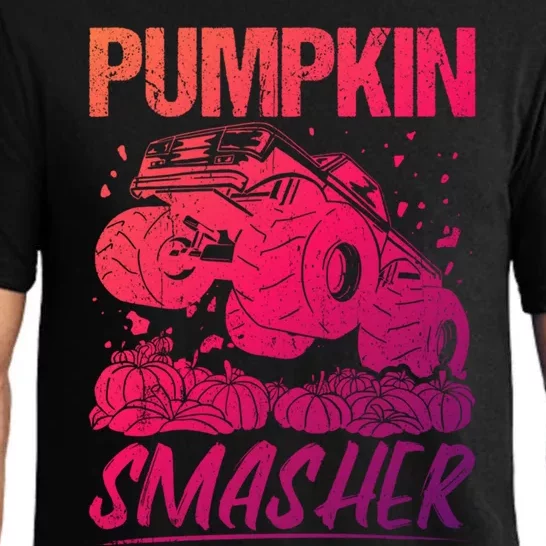 Pumpkin Smasher Monster Truck Pumpkin Halloween Party Great Gift Pajama Set