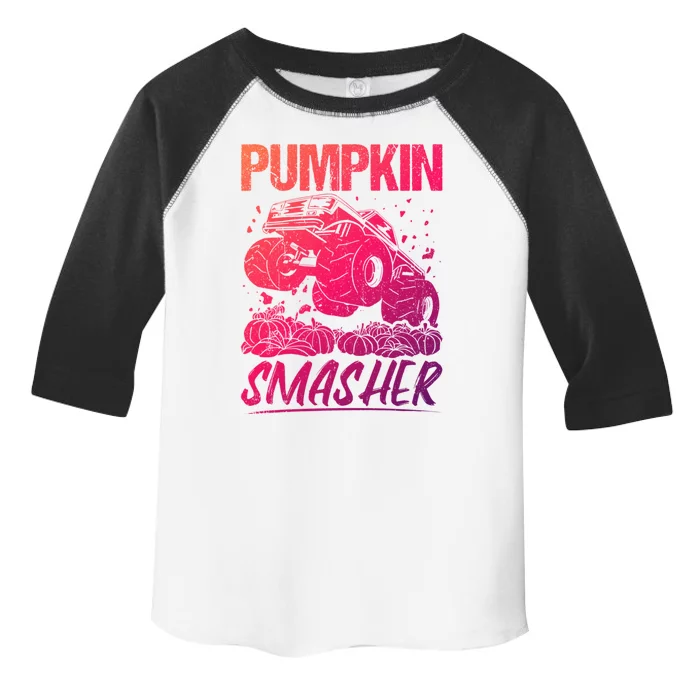 Pumpkin Smasher Monster Truck Pumpkin Halloween Party Great Gift Toddler Fine Jersey T-Shirt