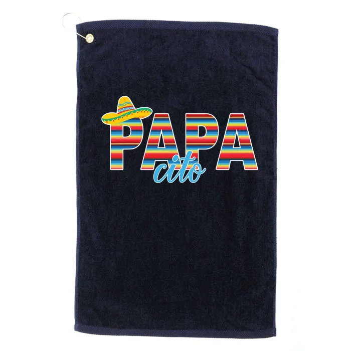 Papacito Serape Mexican Sombrero Cinco De Mayo Platinum Collection Golf Towel