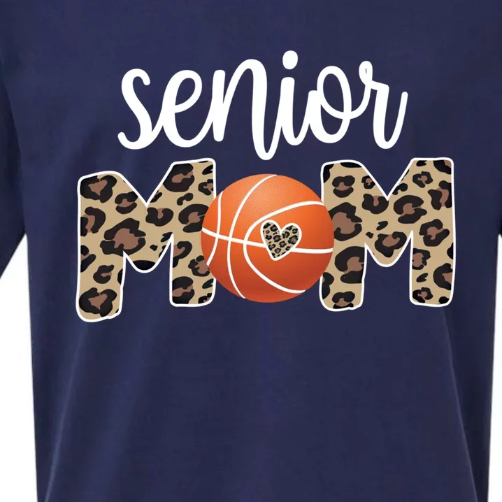 Proud Senior Mom Basketball Player Senior Mama Gift Sueded Cloud Jersey T-Shirt